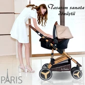 Yeni Ekonomi Paket 8 İn 1 Baby Home 945 Travel Sistem Bebek Arabası 340 Anne Yanı Bebek Sapeti Beşik - 11