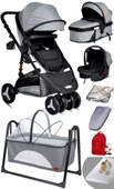 Yeni Ekonomi Paket 8 İn 1 Baby Home 945 Travel Sistem Bebek Arabası 340 Anne Yanı Bebek Sapeti Beşik - 1