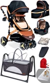 Yeni Ekonomi Paket 8 İn 1 Baby Home 945 Travel Sistem Bebek Arabası 340 Anne Yanı Bebek Sapeti Beşik - 2