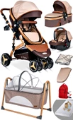 Yeni Ekonomi Paket 8 İn 1 Baby Home 945 Travel Sistem Bebek Arabası 340 Anne Yanı Bebek Sapeti Beşik - 3