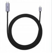 Baseus 2Mt 4K 60Hz Type C HDMI Dönüştücü 60Hz Yüksek Çözünürlüklü Görüntü Kablosu 4K HDMI Çevirici - 1