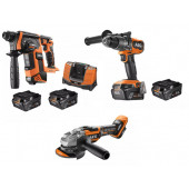 Aeg BBH18BL '' BSB18C3BL '' BEWS18-125BLPX Profesyonel Akülü Set - 1