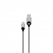 Philips 2023GR3A 5A 100W UsbA to Type-C Örgülü 1.2 Metre Hızlı Şarj ve Data Kablosu Gri - 1