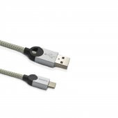 Philips 2023GR3A 5A 100W UsbA to Type-C Örgülü 1.2 Metre Hızlı Şarj ve Data Kablosu Gri - 2