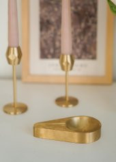 The Mia BRS0147 Brass Pirinç İnce Küllük 12*7 - 5