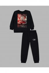 Cristiano Ronaldo CR7 Futbol Özel Tasarım Baskılı Çocuk Sweatshirt-Eşofman Takımı - 1