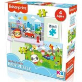 Ks Games Fisher-Price Baby Puzzle City Fun & Picnic 2 in 1 FP 13407 - 1