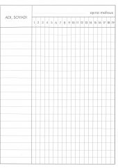 Aylık Puantaj Defteri 14x19 cm 6 Adet Orta Boy Puantaj Defteri Yevmiye Defteri 30 Yaprak 14*19 - 3