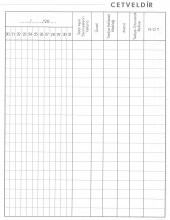Aylık Puantaj Defteri 14x19 cm 6 Adet Orta Boy Puantaj Defteri Yevmiye Defteri 30 Yaprak 14*19 - 4