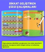 3-6 Yaş Evde Etkinlik Seti (Çizgi Çalışmaları, Sayılar, Geometrik Şekiller, Mantık Soruları, Dikkat Geliştirme) - 7
