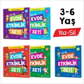 3-6 Yaş Evde Etkinlik Seti (Çizgi Çalışmaları, Sayılar, Geometrik Şekiller, Mantık Soruları, Dikkat Geliştirme) - 1