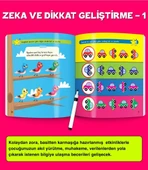 3-6 Yaş Evde Etkinlik Seti (Çizgi Çalışmaları, Sayılar, Geometrik Şekiller, Mantık Soruları, Dikkat Geliştirme) - 8
