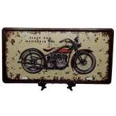 Dekoratif 3D Metal Plaka Harley Davidson 1933 Black And Mandarin Red 30cm thumbnail 1