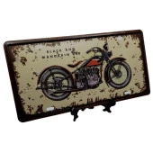 Dekoratif 3D Metal Plaka Harley Davidson 1933 Black And Mandarin Red 30cm thumbnail 3