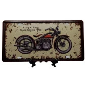 Dekoratif 3D Metal Plaka Harley Davidson 1933 Black And Mandarin Red 30cm thumbnail 4