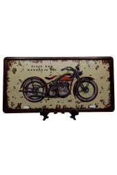 Dekoratif 3D Metal Plaka Harley Davidson 1933 Black And Mandarin Red 30cm thumbnail 8