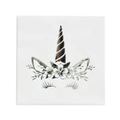 TUN4527 Unicorn Silver, Baskılı Peçete 33x33, 16 adet - 1