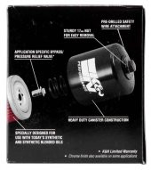 K&N KN-153 2015-2021 Ducati Scrambler Full Throttle Uyumlu Yağ Filtresi - 5