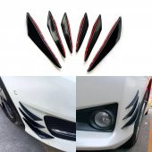 Üniversal Esnek Spor Tampon Bıçağı Piano Black Sağ Sol 6 Adet - 1