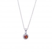 Kırmızı Zirkon Taşlı 925 Ayar Gümüş Kadın Üçlü Tektaş Set - 3
