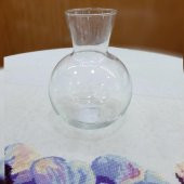 Cam Pipetli 6lı Tombul Cam Meşrubat Bardağı, Sunum Kokteyl Meyve Suyu Bardağı Su Içecek Bardağı - 3