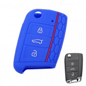 VOLKSWAGEN GOLF POLO T-CROS T-ROC TAIGO TIGUEN CADDY SİLİKON ANAHTAR KILIF thumbnail 1