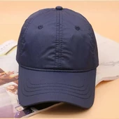 Kadın Erkek Siyah Baseball Cap Snapback Hat Hip-hop Adjustable Boy Caps  LACİVERT - 2