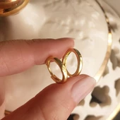 Vaoov 925 Ayar Gümüş Küçük Halka Küpe thumbnail 1