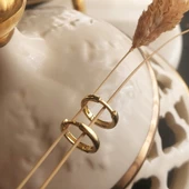 Vaoov 925 Ayar Gümüş Küçük Halka Küpe thumbnail 3