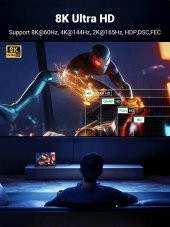 Ugreen 8k 60Hz Displayport To Displayport 1.4 Örgülü Kablo 1 Metre - 2