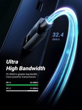 Ugreen 8k 60Hz Displayport To Displayport 1.4 Örgülü Kablo 1 Metre - 3