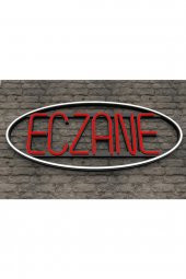 Eczane Tabelası Neon Led Işıklı Dekoratif Duvar Aydınlatması Anahtar İle Açma Kapama - 1