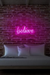 Neon Led Işıklı Believe Yazısı - 1