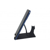 RİSİNGMABER Metal Mat Siyah Dekoratif Ayakta Duran Sevimli Kedi Telefon Tutacağı - 1