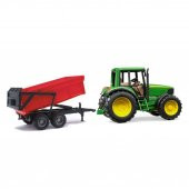 Bruder John Deere Traktör ve Kırmızı Römork - 5