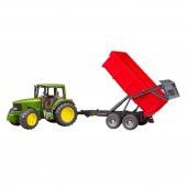 Bruder John Deere Traktör ve Kırmızı Römork - 6