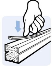 6 Kanal Siyah Renk Sigma Profil Fitili Sert(3mt) thumbnail 1