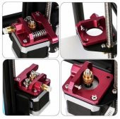 Ender3 Pro Uyumlu MK8 Alüminyum Kırmızı Extruder 1.75mm(Sağ) - 2