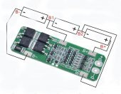 3S 20A BMS 12.6V 18650 Lityum LiPo Pil Şarj Koruma Modülü - 4