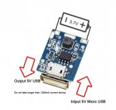 Powerbank Şarj Devresi - 5V 1A Charger Modül - 2