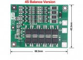 4S 40A BMS 16.8V 18650 Lityum LiPo Pil Şarj Koruma Modülü - 2