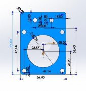 Nema 23 Düz Motor Tutucu(20x20 Sigma Profil İçin) thumbnail 2
