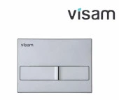 Visam Gömme Rezervuar Hela Taşı İçin + Karina Mat Krom Kumanda Paneli - 3