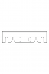 Hitachi için F50A 156x31x3 HSS 6-9/64" x 1-7/32" x 1/8"2 planya bıçağı - 1