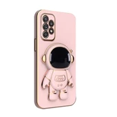 Gpack Samsung Galaxy A13 4G Kılıf Kamera Korumalı Astronot Desenli Standlı Silikon thumbnail 3