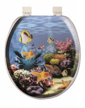 Softy Classic Desenli Yumuşak Klozet Kapağı Beyaz - 1