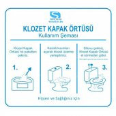 BySevil SistemTemizlik Klozet Kapak Örtüsü 250 li Paket - 4