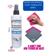 Sağdıç Saraciye Çok Amaçlı Kir Leke Sökücü Temizleyici 250 Ml Ve 2 Adet Zor Kir Bezi sgdc92001290 - 1