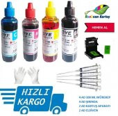 CANON PIXMA E204 Kartuş Dolum Mürekkep Seti 4x100ml - 1