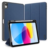 Polham Apple iPad 10.2 2022 Kalem Bölmeli Mıknatıslı Standlı Tablet Kılıfı,Kamera Korumalı Uyku Modlu - 6